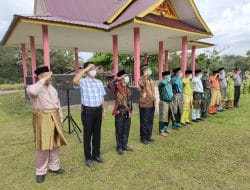 Pemerintahan Kecamatan Bandar Petalangan Gelar Upacara Hari Jadi Kabupaten Pelalawan Ke-22 Tahun 2021