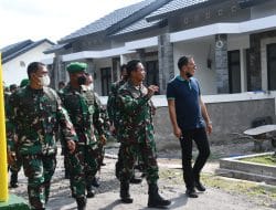 Kunjungi Yonif 511/DY, Kasad Tinjau Perkembangan Pembangunan Rumah Dinas Prajurit