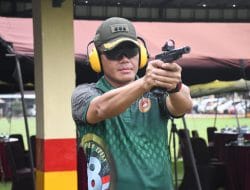 Sambut HUT Ke-58, Korem 081/DSJ Gelar Menembak Eksekutif