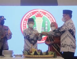 Pemkab Lampura Peringati HUT PGRI ke-76 dan Hari Guru Nasional 2021
