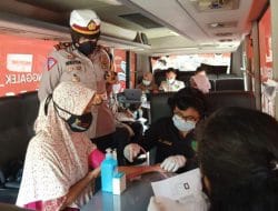 Melalui Bus Vaksinasi Presisi dari Polres Trenggalek, Antusias Peserta Vaksin Tinggi