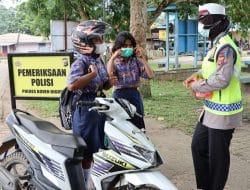 H+4 Operasi Zebra, Satlantas Polres Boven Digoel Ajak Warga Patuhi Aturan