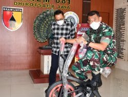 Korem 081/DSJ Terima Bantuan Alat Fitnes dari BRI Cabang Madiun