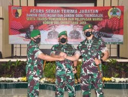 Dua Jabatan Strategis di Jajaran Korem 081/DSJ Diserahterimakan