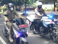 Tiga Pilar di Trengggalek Gelar Patroli Motor Untuk Tegakkan Penerapan Prokes