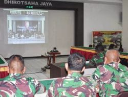 Antisipasi Lonjakan Omicron di Jatim, Kasrem 081/DSJ bersama Staf Terima Arahan Pangdam