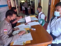 Polres Merauke Laksanakan Pengecekan Berkas Penerimaan Akpol dan Bintara Polri Tahun 2022