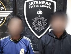 Resmob Polres Banggai Bekuk Dua Pria Tersangka Judi Togel