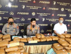 Polres Jakbar Tangkap 2 kurir Pengantar 137 Kg Ganja Lintas Sumatera – Jawa