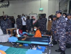 Kasal Didampingi Dankormar Tinjau Kegiatan Bakti Kesehatan