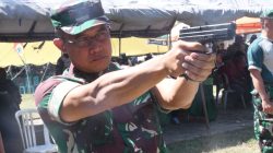Danrem Kolonel Deni Ikuti Lomba Menembak Sinergitas HUT ke-77 TNI di Nganjuk