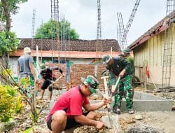 Satgas TMMD 115 Kodim Bojonegoro bangun Toilet Sekolah Dasar di Sekaran