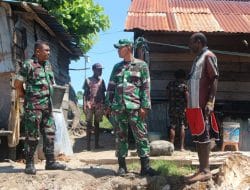 Komsos di Kampung Armo, Dandim Sarmi Disambut Warga  