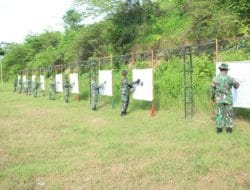 Asah Kemampuan Prajurit, Kodim 0718/Pati Menggelar Latihan Menembak Senjata Ringan Triwulan IV