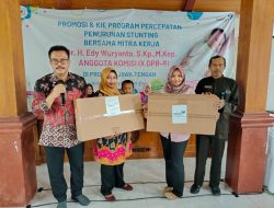 Edy Wuryanto Berikan Promosi Dan KIE Program Percepatan Penurunan Stunting di Desa Wonosemi Banjarejo Blora
