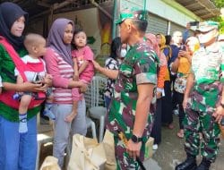 Danrem Kolonel Deni Bantu Anak-Anak Stunting di Pacitan
