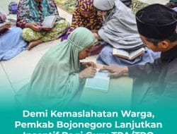 Demi Kemaslahatan Warga, Pemkab Bojonegoro Lanjutkan Insentif Bagi Guru TPA/TPQ