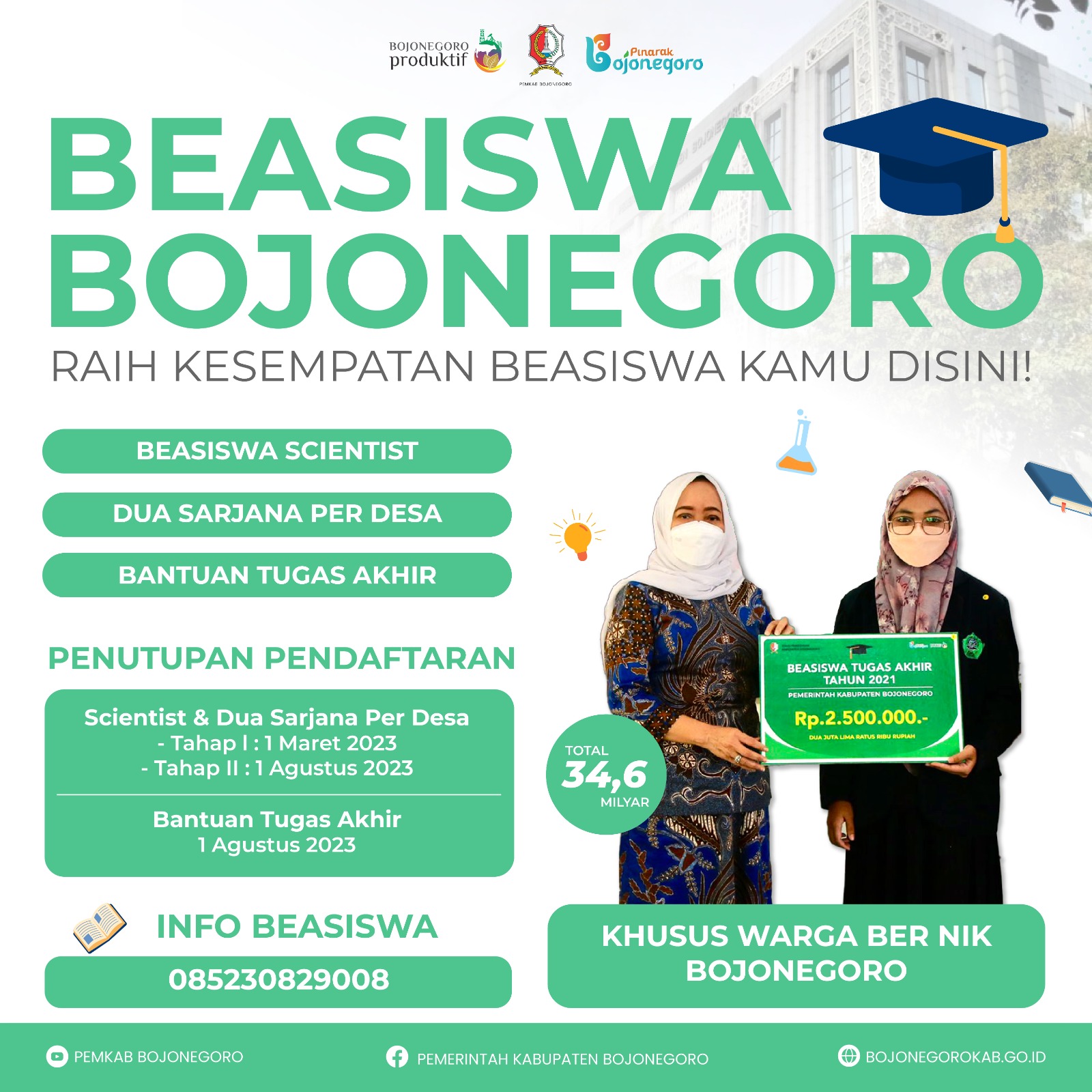 Beragam Beasiswa Pendidikan Disediakan Pemkab Bojonegoro, Cek Ketentuan ...