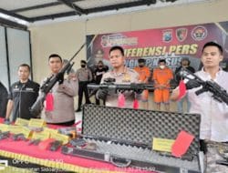 Modifikasi Senpi Ilegal, Tiga Tersangka Warga Blitar Diamankan