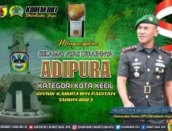 Pacitan Raih Adipura, Danrem 081/DSJ Beri Ucapan Selamat dan Rasa Bangganya