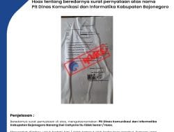 Hoax Pencatutan Nama Pejabat Dinas Kominfo Bojonegoro untuk Memenangkan Calon di Pemilu