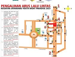Jayandaru Youth Night Paradise, Dishub Sidoarjo Lakukan Pengalihan Arus Lalu Lintas