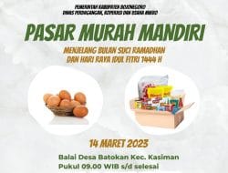 Jelang Ramadhan dan Idul Fitri, Pemkab Bojonegoro Akan Gelar Pasar Murah