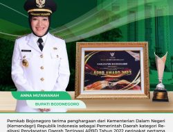 Pemkab Bojonegoro Raih Penghargaan Realisasi PAD 2022 Tertinggi Se-Indonesia