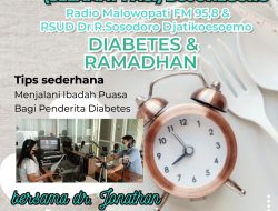 Lewat SAPA! Malowopati FM, Pemkab Bojonegoro Berbagi Tips Berpuasa Bagi Penderita Diabetes