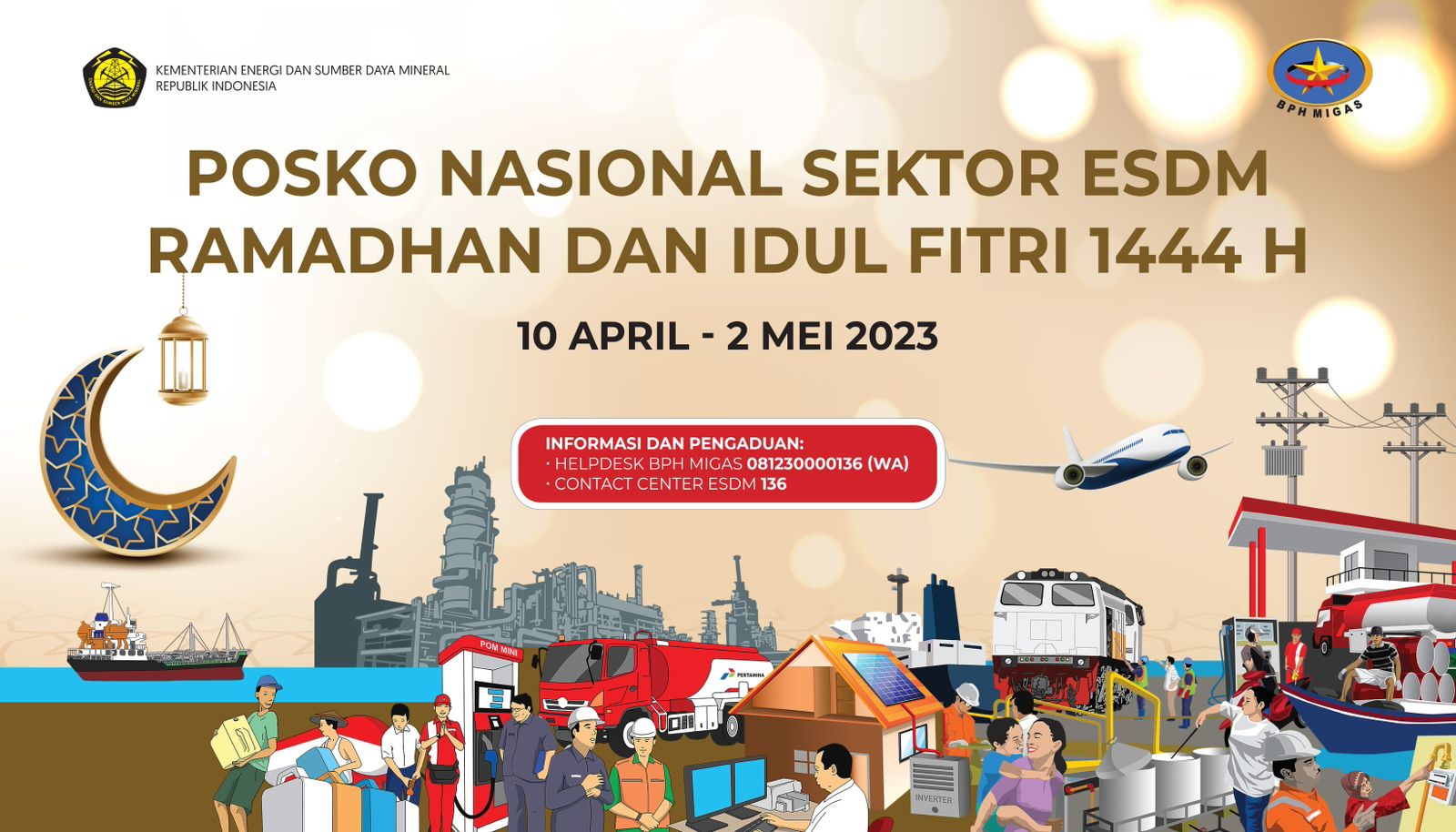 Koordinasikan Posko Nasional ESDM Idul Fitri, BPH Migas Pastikan ...