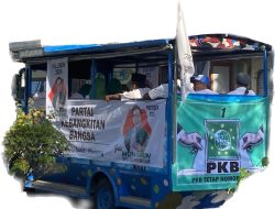 PKB Pacitan Mulai Daftar Calon Legislatif ke KPUD Naik Odong-Odong