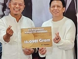 Unix, PT Pegadaian Kanwil XII Surabaya Berikan Hadiah Ariel Noah Tabungan Emas Saat Ulang Tahun