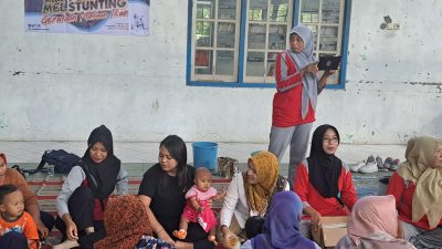 Melida Akta Ajak Media Blusukan Ajak Ibu Hamil dan Anak Berpotensi Stunting Makan Ikan