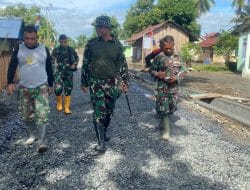 Dansatgas TMMD ke-116 Sidak Pekerjaan Jalan Lapen