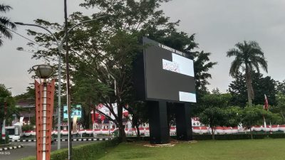 Masih Suasana Hari Jadi Bogor ke 541, Videotron di Lingkungan Kantor Pemkab Bogor Rusak