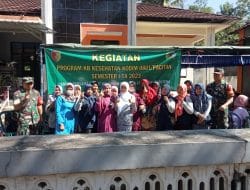 Kodim 0801/Pacitan Bersama BKKBN Pacitan, Gelar Pelayanan KB Kes Bagi Masyarakat