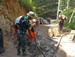 Semangat Para Anggotanya, Dandim 0801/Pacitan Optimis Program Pra TMMD Ke-117 Selesai Tepat Waktu