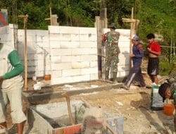 Berdayakan Pola Hidup Bersih Dan Sehat, Program Pra TMMD Ke-117 Kodim 0801/Pacitan Bangun MCK