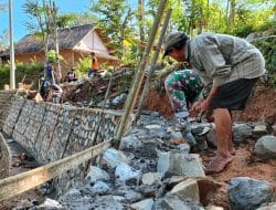 Kegiatan Pra TMMD ke 117 Kodim 0801/Pacitan Fokus Rabat Jalan Dan Talud.