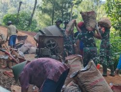 Tetap Berkarya Meski Hari Libur, Pada Kegiatan Pra TMMD Ke-117 Kodim 0801/Pacitan