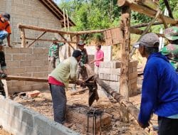 Pembangunan RTLH Pada Pra TMMD Ke-117 Kodim 0801/Pacitan, Dorong Kehidupan Lebih Bermartabat