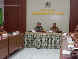 Jelang Pembukaan TMMD Ke-117, Kodim 0801/Pacitan Gelar Rakornis Bersama Dinas Terkait.