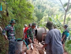 Kegiatan Pra TMMD Ke-117 Kodim 0801/Pacitan, Berikan Kegembiraan Bagi Warga Desa Ketroharjo