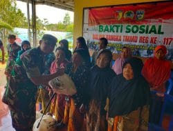 Dukung Program TMMD Ke-117, Kodim 0801/Pacitan Menggelar Pelayanan Kesehatan Dan Baksos