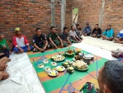 Bangun Kebersamaan, Satgas TMMD Ke-117 Kodim 0801/Pacitan Dan Warga Melalui Tasyakuran