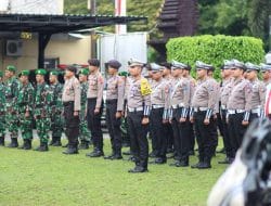 Ratusan Polisi di Blitar Disiapkan Jelang Pengesahan Warga Baru Pencak Silat