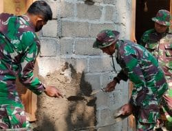 Program TMMD Ke-117 Kodim 0801/Pacitan  Berupaya Atasi Kesulitan Warga Kurang Mampu