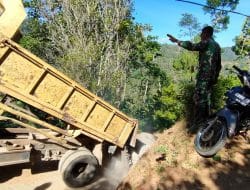 Supaya Tepat Waktu Pekerjaan TMMD Ke-117 Kodim 0801/Pacitan, Kembali Datangkan Material.