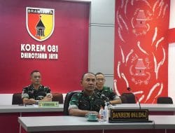 Danrem 081/DSJ Ikuti Launching Babinsa Duta Informasi Positif Secara Virtual