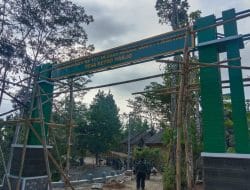 Berdiri Kokoh Bangunan Gapura Pada Program TMMD Ke-117 Kodim 0801/Pacitan